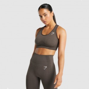 Sujetador Deportivo Gymshark Vital Seamless 2.0 Marrones | 61OPUSNZG