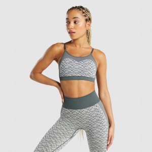 Sujetador Deportivo Gymshark WTFlex Seamless Tiras Chevron | 93JGRLHMD