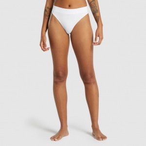 Tanga Gymshark Seamless High Rise Blancas | 14XJRTQYM