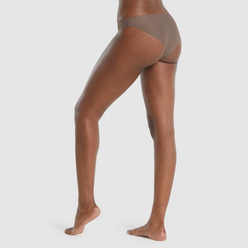 Bikini Brief Gymshark No VPL Marrones | 46ZJCDRFU