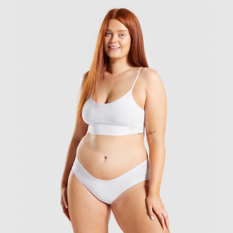 Bralette Gymshark No VPL Blancas | 13GXCEWFH