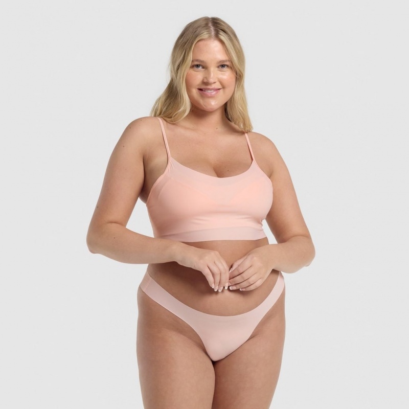 Bralette Gymshark No VPL Rosas Claro | 60YPQSACJ