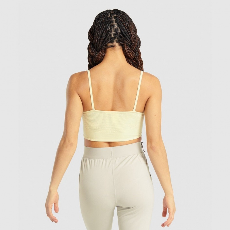 Bralette Gymshark Pause Amarillo | 31EAYMLCN
