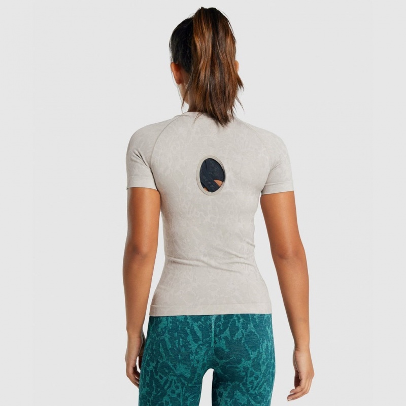 Camiseta Gymshark Adapt Animal Seamless Butterfly | 14VOFMPYB