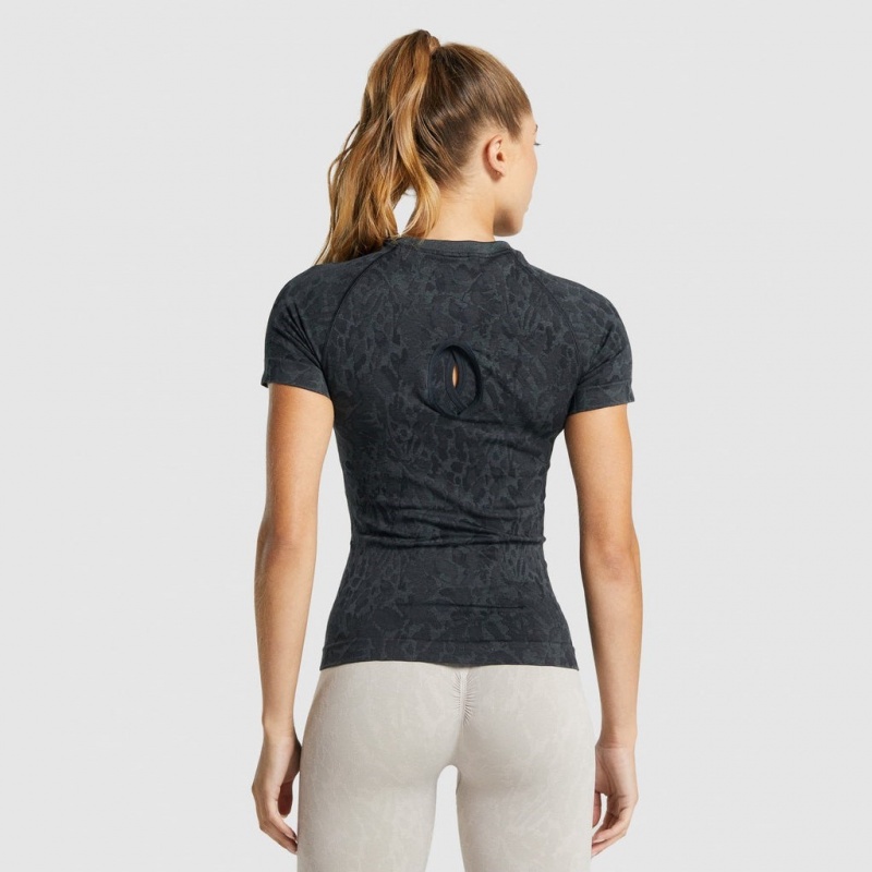 Camiseta Gymshark Adapt Animal Seamless Butterfly | 95ENKWACT