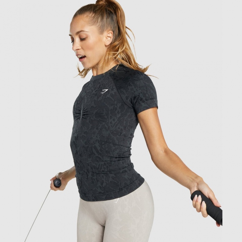 Camiseta Gymshark Adapt Animal Seamless Butterfly | 95ENKWACT