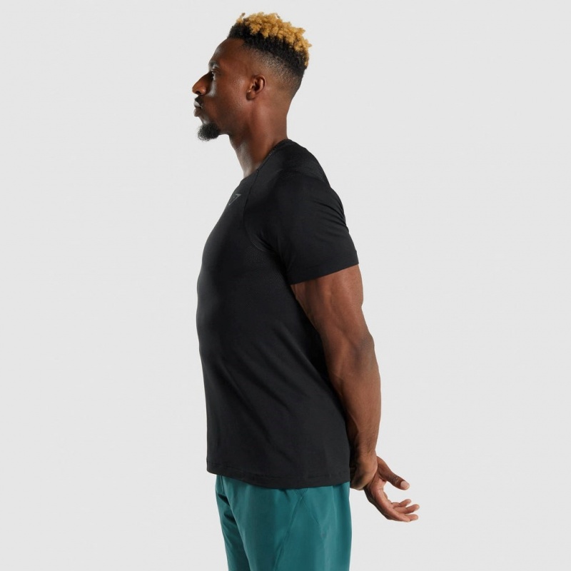 Camiseta Gymshark Apex Contrast Negras | 28ARZHBUG