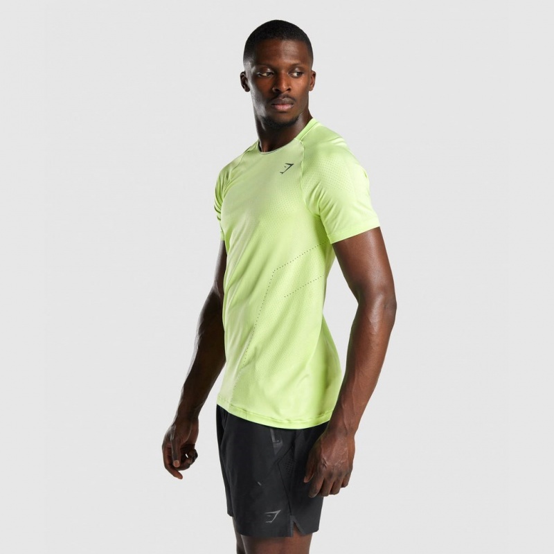 Camiseta Gymshark Apex Seamless Verde | 71MCNFZRU