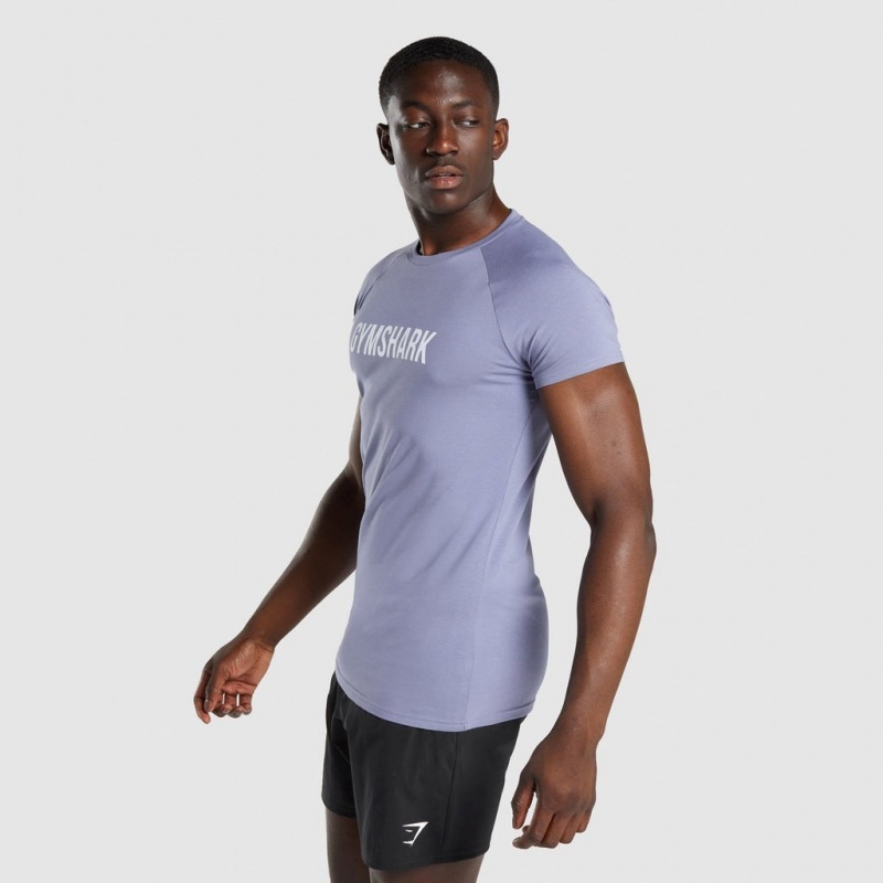 Camiseta Gymshark Apollo Azules Claro | 42WQGZLKR