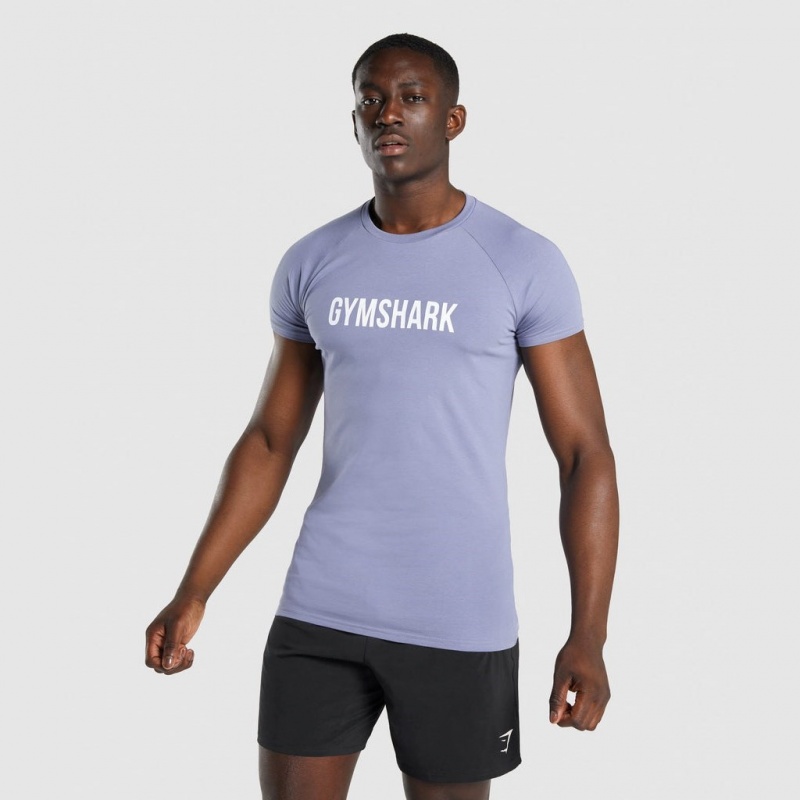 Camiseta Gymshark Apollo Azules Claro | 42WQGZLKR