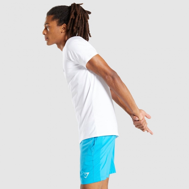 Camiseta Gymshark Apollo Blancas | 54IQBVXHW
