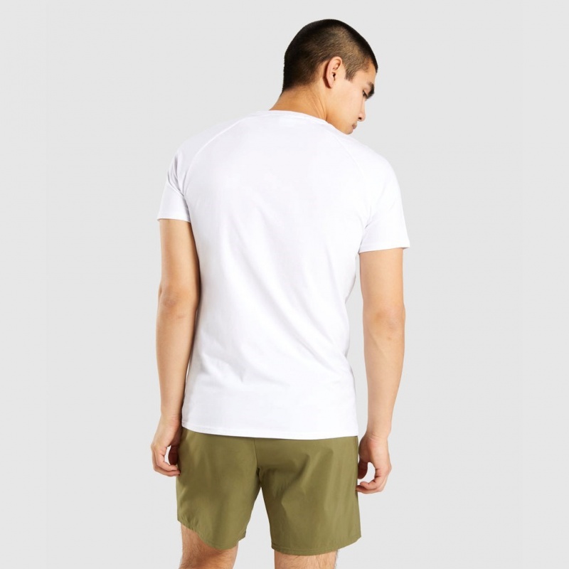 Camiseta Gymshark Apollo Blancas | 75FSYOUIJ
