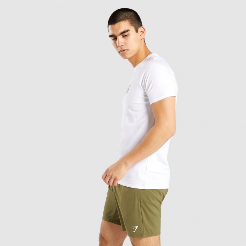 Camiseta Gymshark Apollo Blancas | 75FSYOUIJ