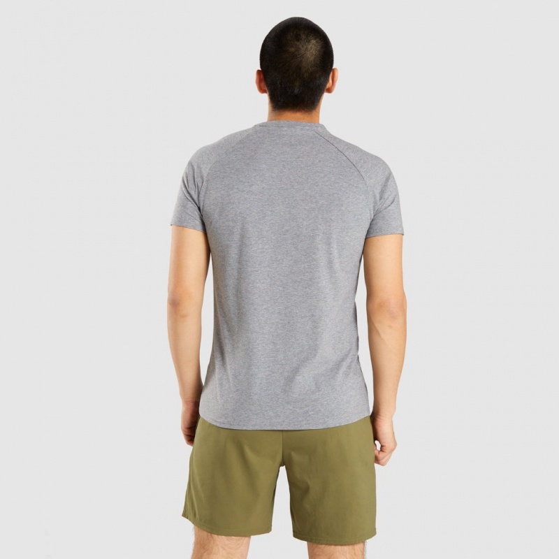 Camiseta Gymshark Apollo Charcoal Marl | 05EUTKROS