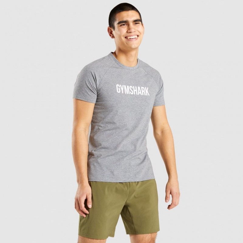 Camiseta Gymshark Apollo Charcoal Marl | 05EUTKROS