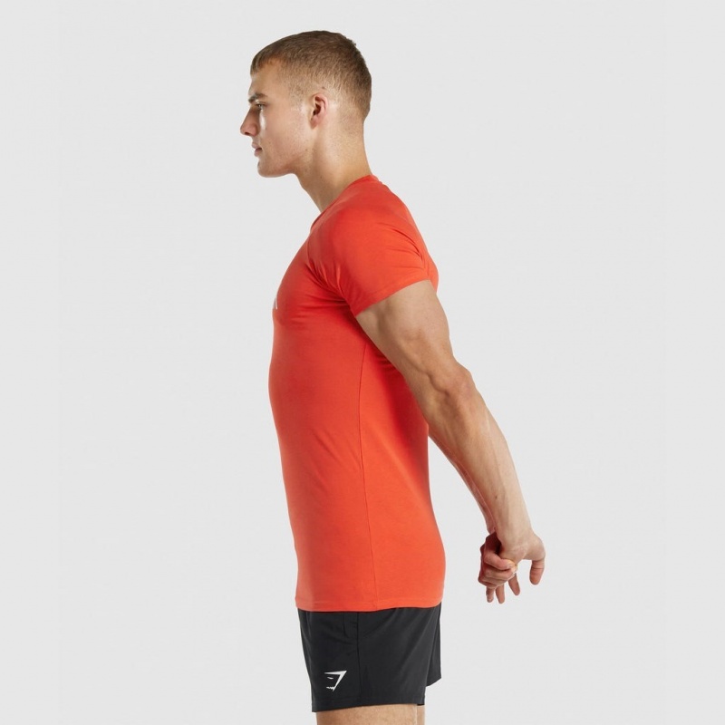Camiseta Gymshark Apollo Naranjas | 05HSENJTG