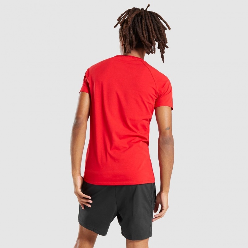 Camiseta Gymshark Apollo Rojas | 39UGWCRDH