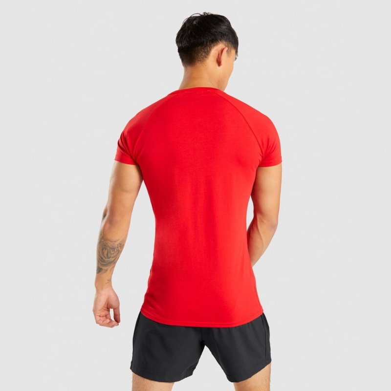 Camiseta Gymshark Apollo Rojas | 80CYTXZMI