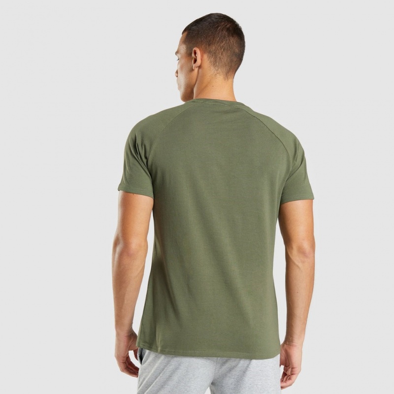 Camiseta Gymshark Apollo Verde Oliva | 04RGLPVSI