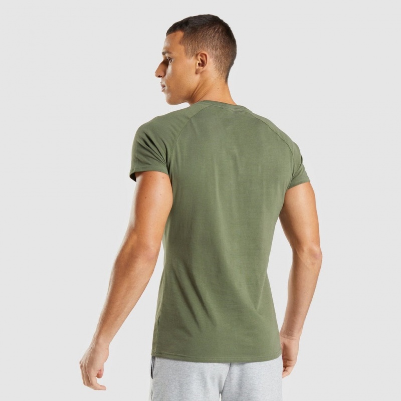 Camiseta Gymshark Apollo Verde Oliva | 32EUQJYLM