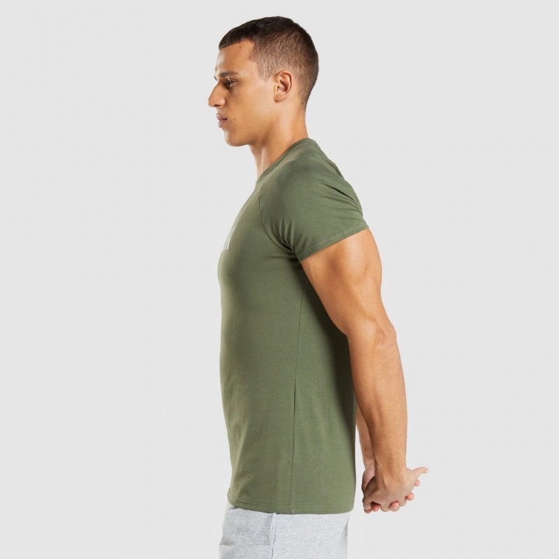 Camiseta Gymshark Apollo Verde Oliva | 32EUQJYLM