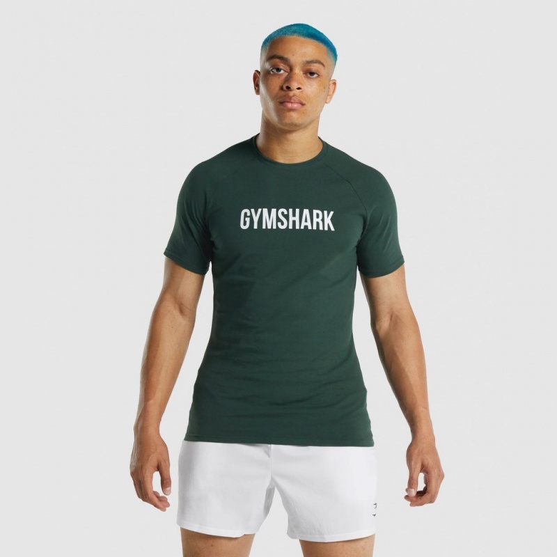 Camiseta Gymshark Apollo Verde Oscuro | 79WFXRICA