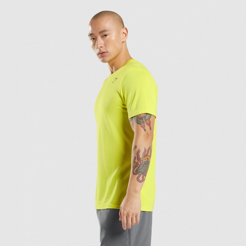 Camiseta Gymshark Arrival Amarillo | 31PDUOIEJ