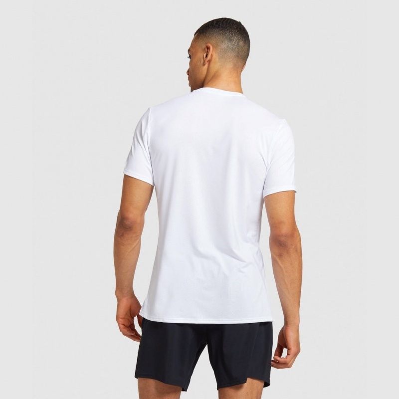 Camiseta Gymshark Arrival Blancas | 92TRSWLUY
