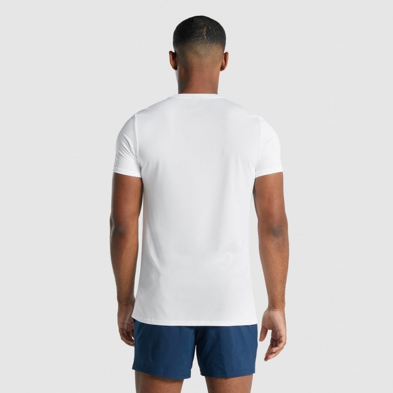 Camiseta Gymshark Arrival Estampadas Blancas | 85YMCZWXH