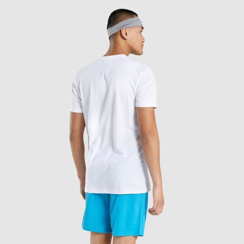 Camiseta Gymshark Arrival Estampadas Blancas | 52VEHKXSO