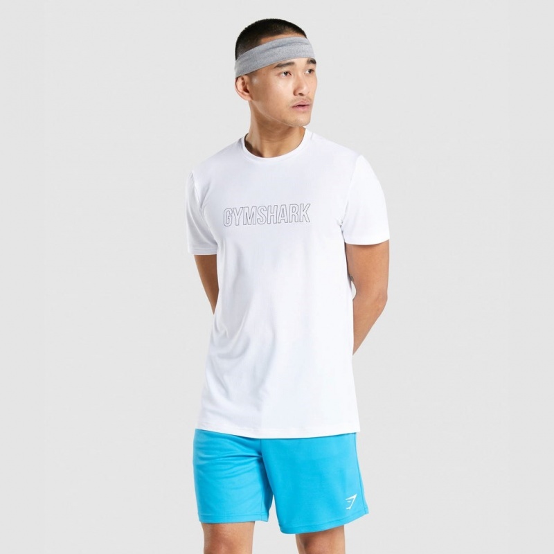 Camiseta Gymshark Arrival Estampadas Blancas | 52VEHKXSO