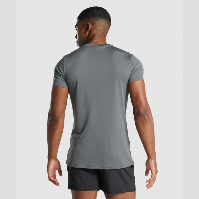Camiseta Gymshark Arrival Estampadas Charcoal | 52EIRWYUC
