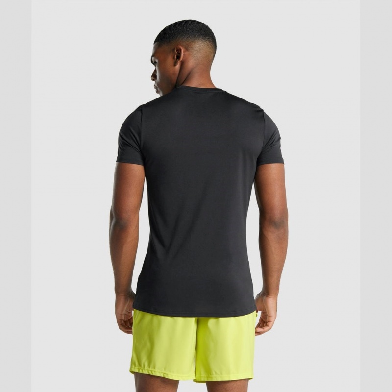 Camiseta Gymshark Arrival Estampadas Negras | 18LXWJKQO