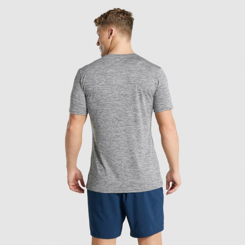 Camiseta Gymshark Arrival Marl Charcoal Marl | 76YUNDCFH
