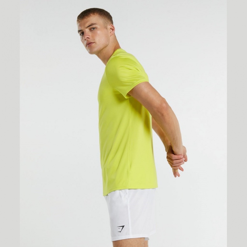 Camiseta Gymshark Arrival Regular Fit Amarillo | 64DRSGZXE