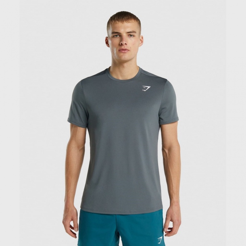 Camiseta Gymshark Arrival Regular Fit Charcoal | 83PSAXITH
