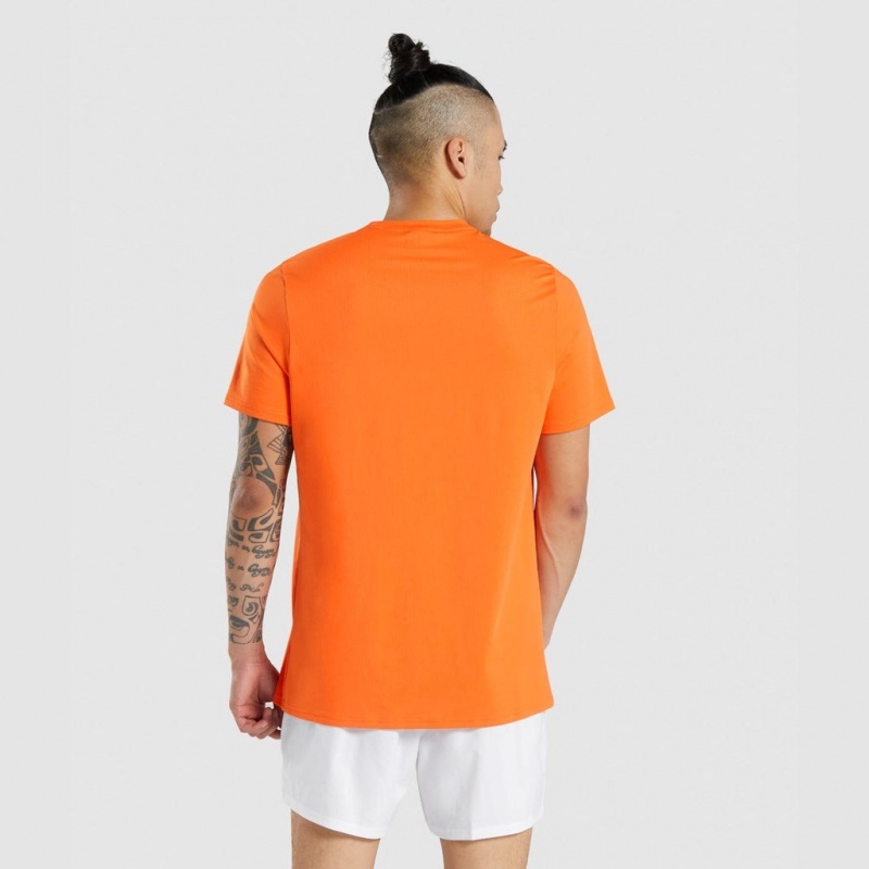 Camiseta Gymshark Arrival Regular Fit Naranjas | 45CRFNDVQ