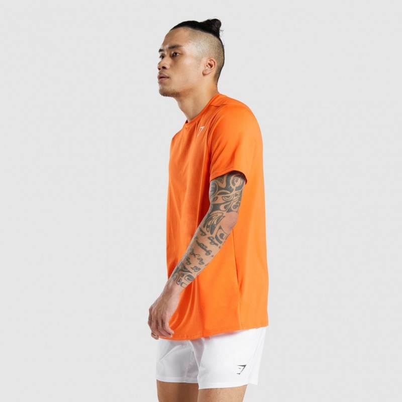 Camiseta Gymshark Arrival Regular Fit Naranjas | 45CRFNDVQ