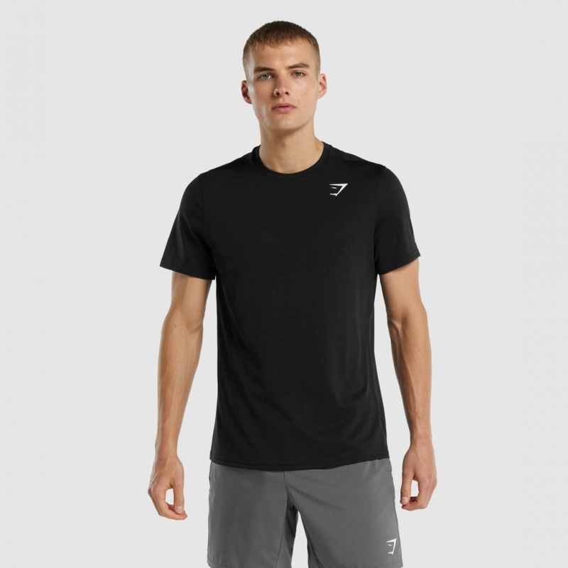 Camiseta Gymshark Arrival Regular Fit Negras | 62SYVDULO