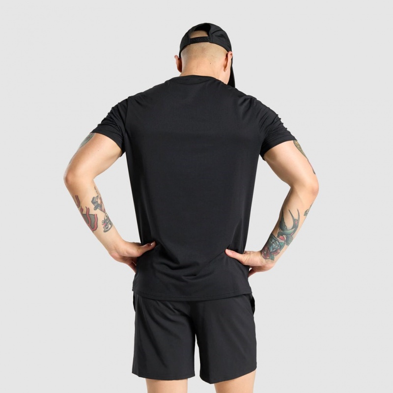 Camiseta Gymshark Arrival Regular Fit Negras | 15JLZHIVQ