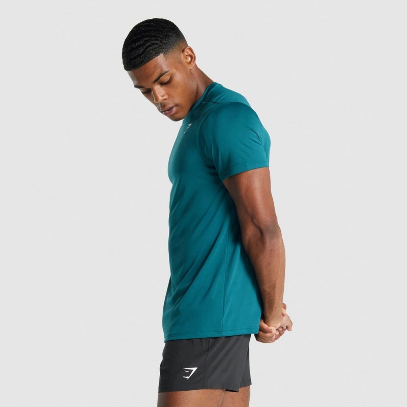 Camiseta Gymshark Arrival Regular Fit Teal | 37BLTKXUR