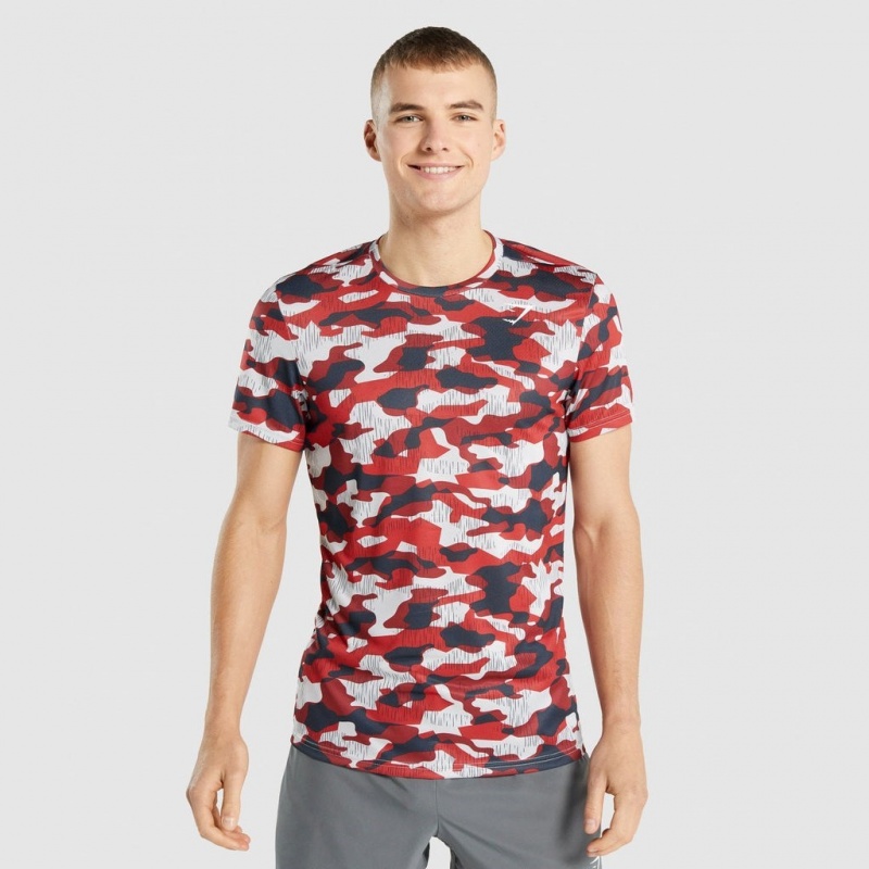 Camiseta Gymshark Arrival Rojas | 58FKTUANX