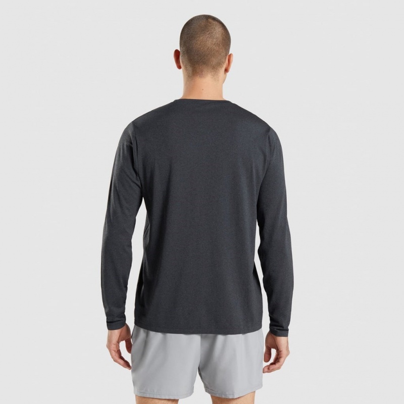 Camiseta Gymshark Arrival Seamless Long Sleeve Negras | 03MZEJWLI