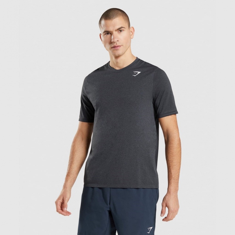 Camiseta Gymshark Arrival Seamless Negras | 40TWJBUQF