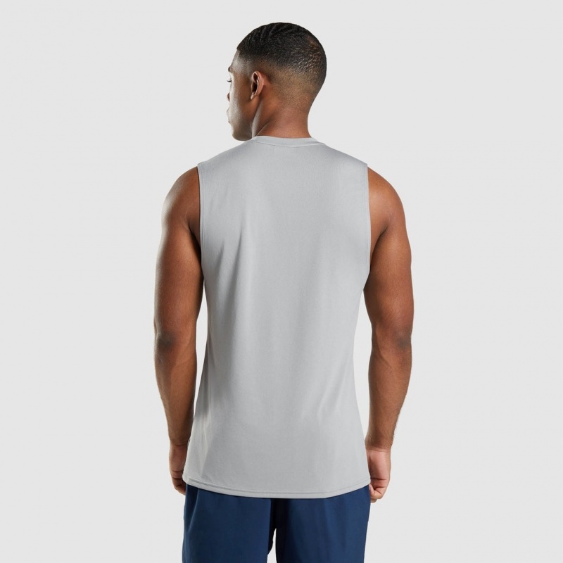 Camiseta Gymshark Arrival Sin Manga Gris | 91VQOPJFA