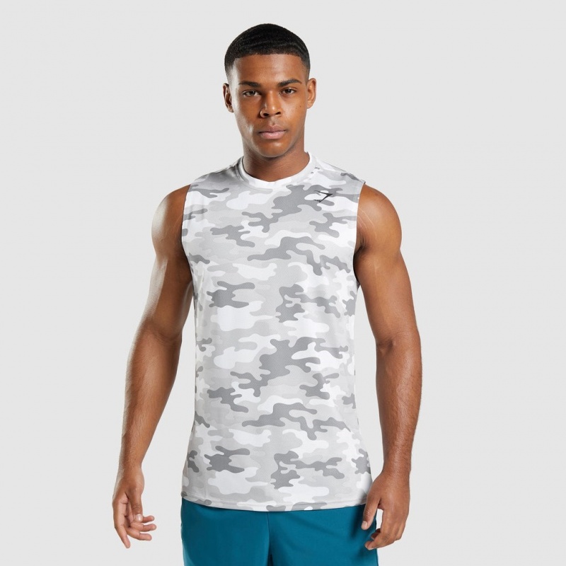 Camiseta Gymshark Arrival Sin Manga Gris Claro | 20JSNQVEY