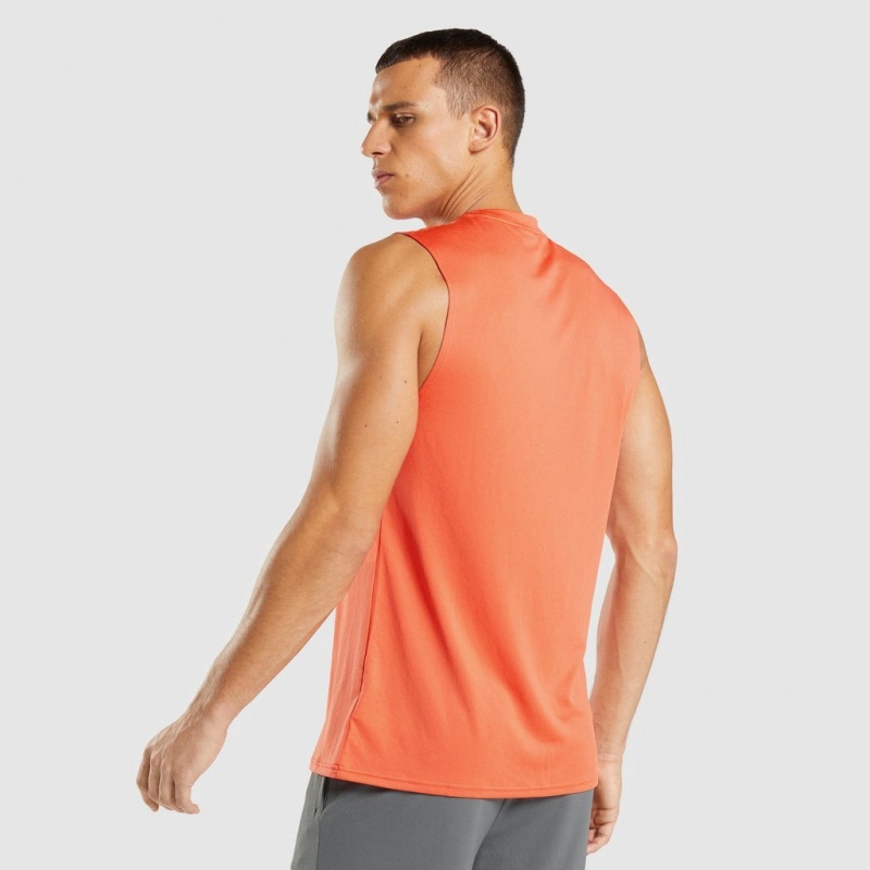 Camiseta Gymshark Arrival Sin Manga Naranjas | 52FXYHUSC