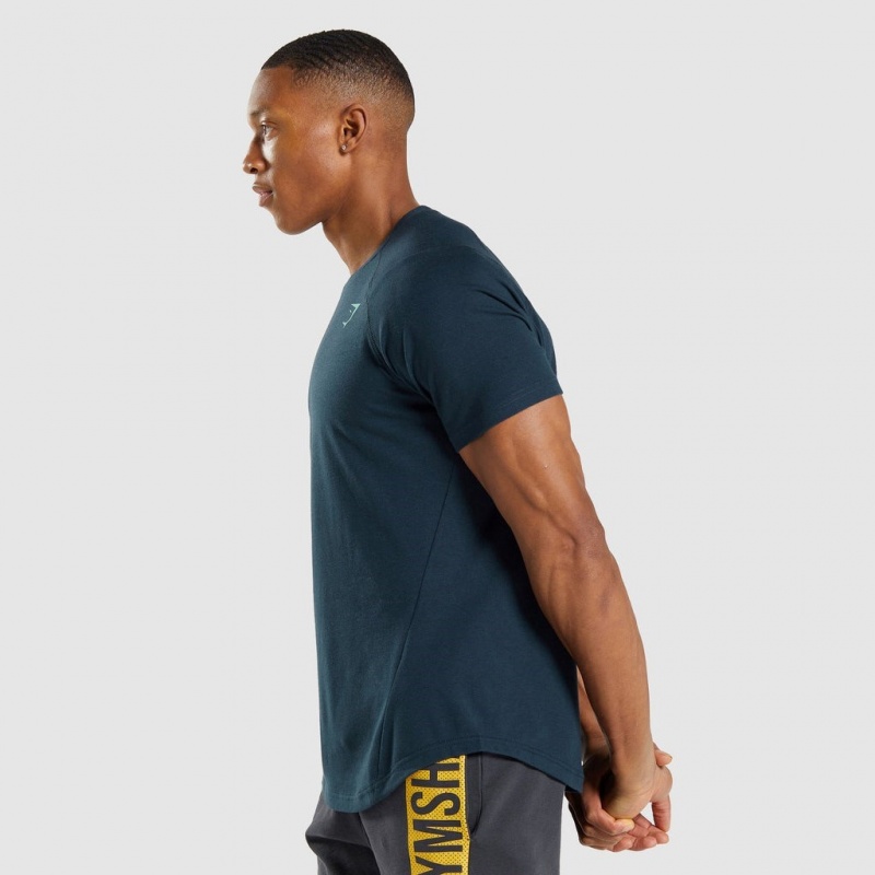Camiseta Gymshark Bold Azul Marino | 43DPULJKR
