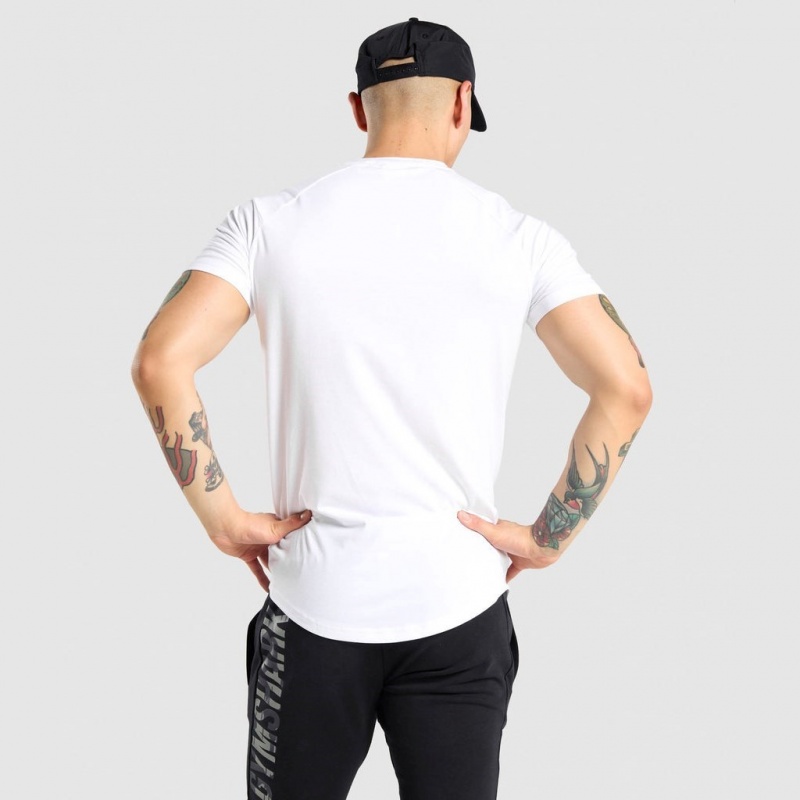 Camiseta Gymshark Bold Blancas Camuflaje | 09PNXZBOJ