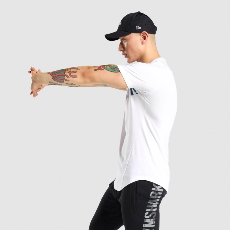 Camiseta Gymshark Bold Blancas Camuflaje | 09PNXZBOJ